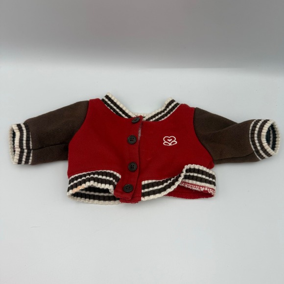 American Girl Other - American Girl Doll Red Brown Varsity Cardigan Sweater Button Front 18 Inch Doll